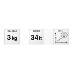 Givi E340 Tech Monolock 34L Topbox Case + Plate -Accessories store E340NT 2