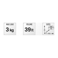 Givi E370 Tech Monolock 37L Topbox Case + Plate -Accessories store E370NT 5