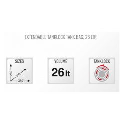 Givi Extendable Tanklock Tank Bag 26 L -Accessories store EA117 2