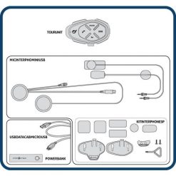 INTERPHONE TOUR BLUETOOTH TWIN - Interphone 6 INTERPHONE TOUR BLUETOOTH TWIN - Interphone -Accessories store INTERPHOTOURTP 2