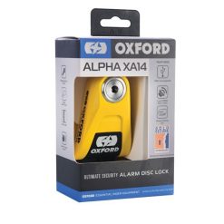 Oxford Alpha XA14 Alarm Disc Lock Yellow/Black 11 Oxford Alpha XA14 Alarm Disc Lock Yellow/Black -Accessories store LK217 5