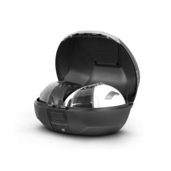 Shad SH47 Top Case 47L - Black/Carbon & White Reflector - SHAD -Accessories store LSCD0B47106 2