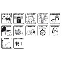 Givi Tanklock XS307 15L Tank Bag 8 Givi Tanklock XS307 15L Tank Bag -Accessories store XS307 3